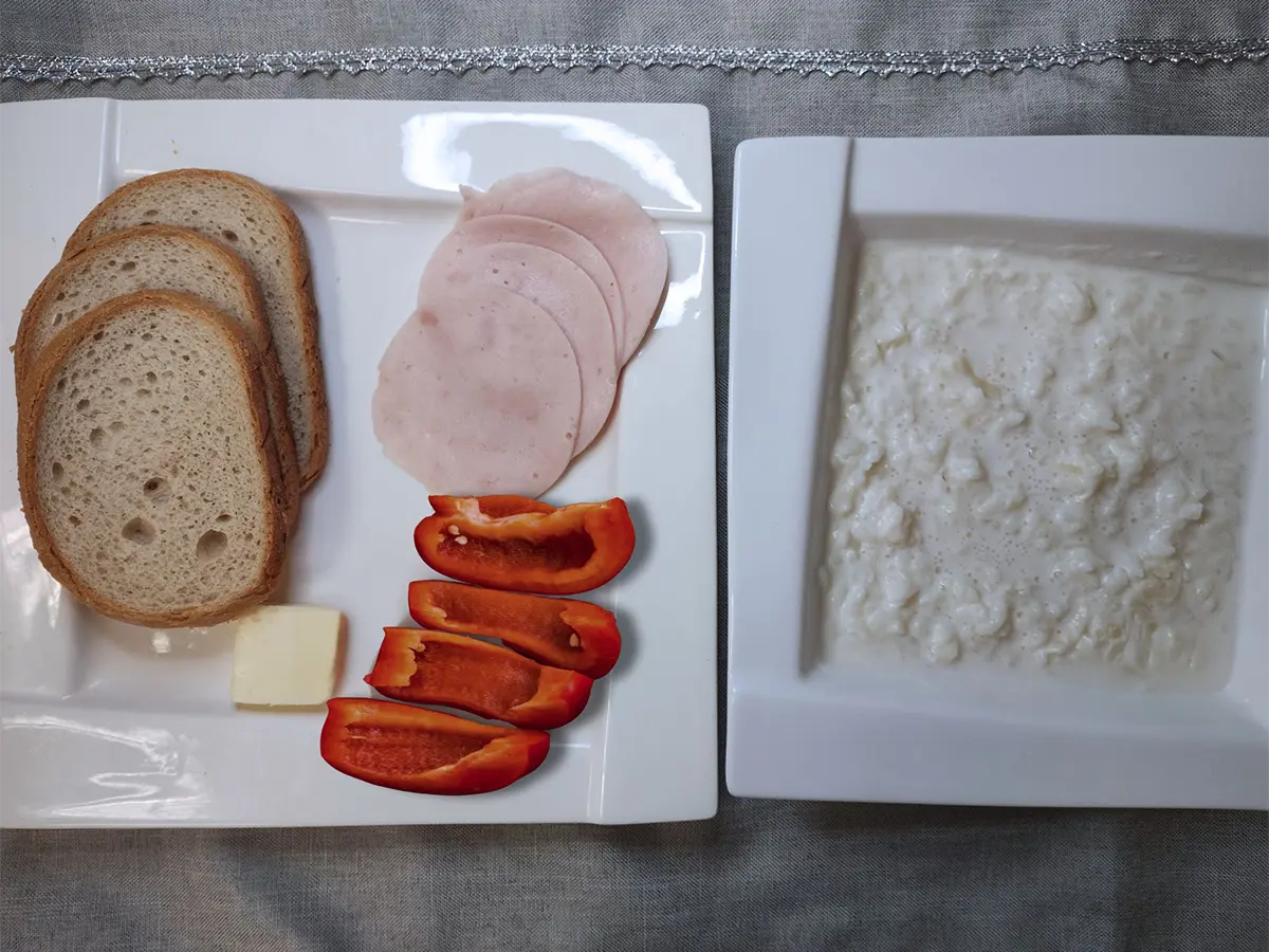 Jadłospis - poniedziałek